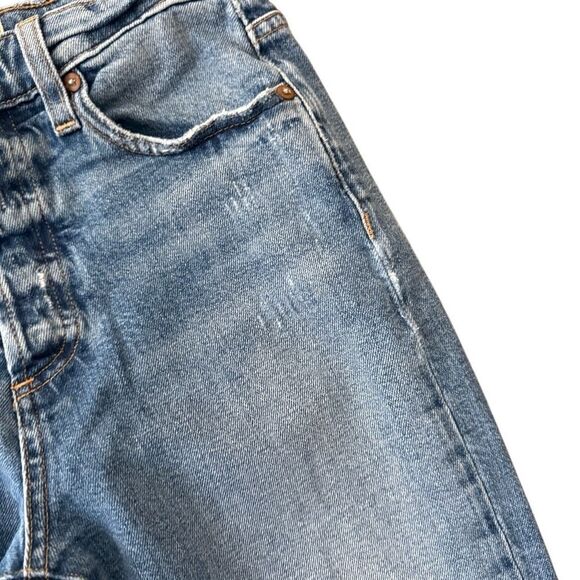 AO.LA Alice + Olivia Jeans Amazing High Rise Girlfriend Slim Best Intentions 25 - Picture 5 of 9